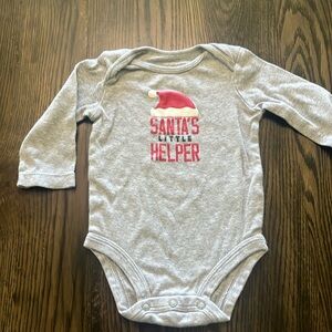 6 Month Carter’s Santa’s Little Helper Onesie